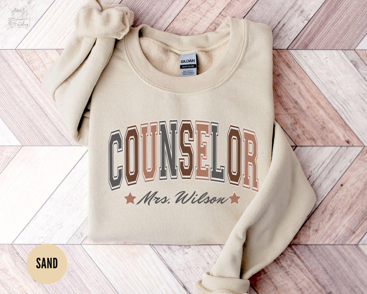 Personalized Counselor Shirt Custom School Counselor SweatshirtSchool Psychologist Gift Counselor Appreciation Sweater Graduation Gift Sweatshirt – Fan Favorite · Top Pick For Any Outfit