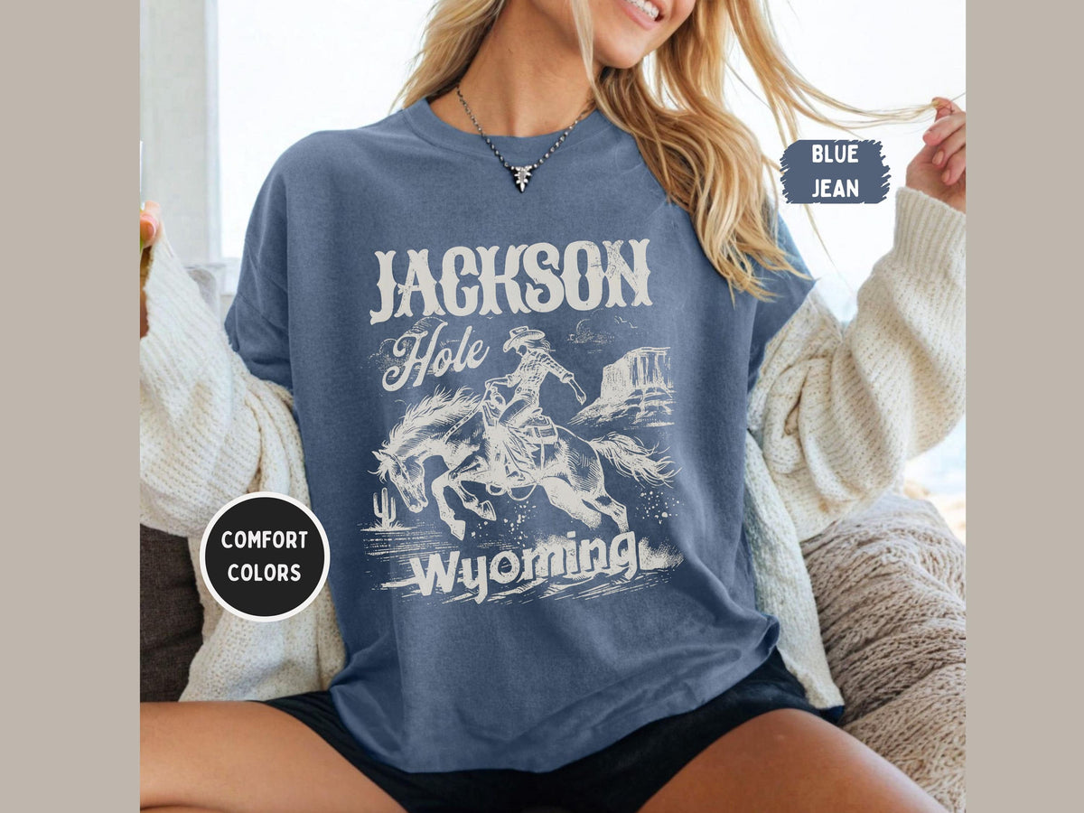 Jackson Hole Wyoming Comfort Colors Tshirt Mountain Print Tee Outdoor Adventure Clothing Mountain Graphic Shirt Vacation Souvenir Graphic Tee – Feel-Good Design · Great Gift For Fans