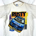 Vintage Rusty Wallace Ford Tshirt Large White Single Stitch Made Usa Nascar 90s Graphic Tee – Premium Graphic · Must-Have Style