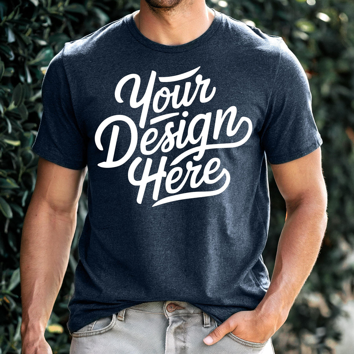 Men39s Navy Blue Bella Canvas 3001 Mockup BC 3001 T shirt Mockup 3001 Navy Blue Shirt Model Mockup Navy Blue Tee Mockup Navy shirt Mockup Graphic Tee – Warm & Stylish · Top Pick For Any Outfit