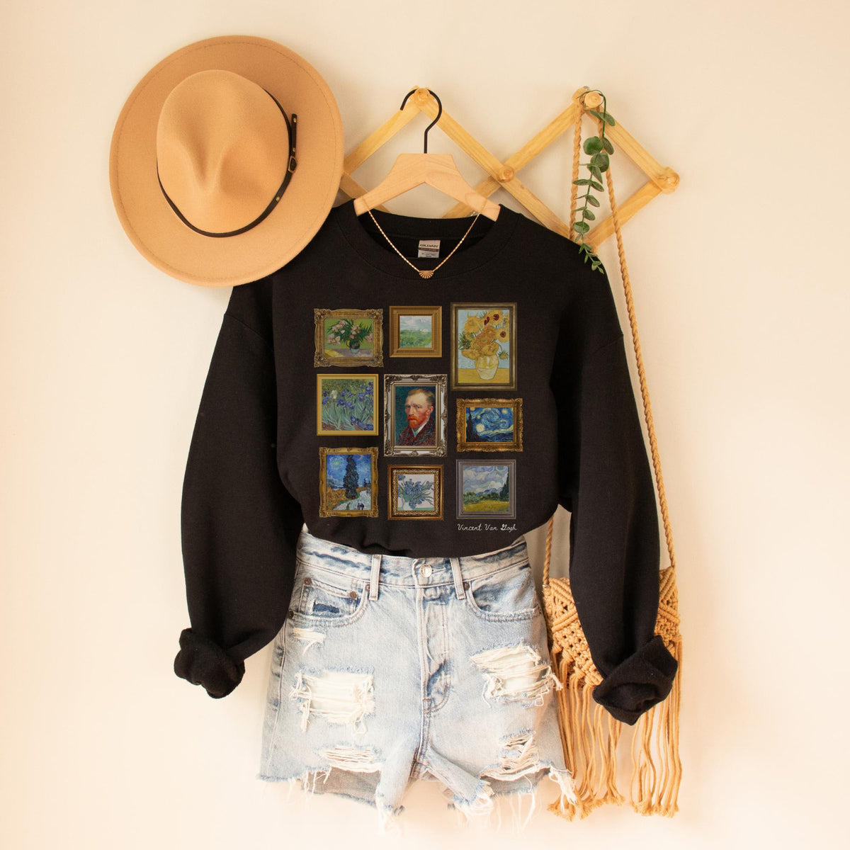 Cute Vincent Van Gogh Sweatshirt Art Historian or Friend Who Loves Art Boho Gallery Wall Aesthetic Dutch History Professor or Artist Sweatshirt – Warm & Stylish · Top Pick For Any Outfit