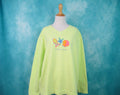 Vintage Naples Florida Lime Green Sweatshirt Women39s Large Cotton V Neck 9039s Pullover Sweatshirt – Easygoing Wear · Great Gift For Fans