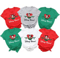 Disney Bound Shirts Personalized Disney Christmas Shirts Christmas Shirt Disney Couple Shirt Disney Couple Tee Family Matching TShirts Graphic Tee – Warm & Stylish · Great Gift For Fans