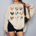 Chicken Sweatshirt Chicken Shirts Chicken Gifts Chicken Mom Sweatshirt Chicken Lover Chicken Sweater Sweatshirt – Feel-Good Design · Perfect For Daily Wear