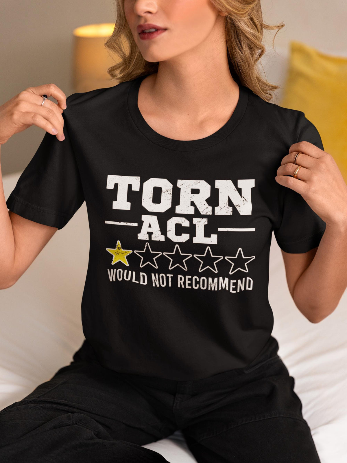 Torn ACL Would Not Recommend Shirt Funny ACL Surgery T Shirt Knee Surgery Gift Get Well Soon Gift Hoodie Sweatshirt Long Sleeve Hoodie – Warm & Stylish · Perfect For Daily Wear