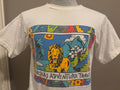 Vintage 9039s Overseas Adventure Travel Lion T shirt M Graphic Tee – Warm & Stylish · High-Quality Print