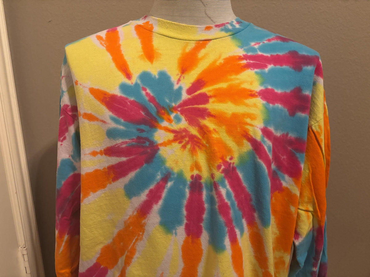 Vintage 9039s Tye Dye Longsleeve T shirt XL Graphic Tee – Warm & Stylish · Great Gift For Fans