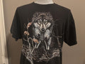 Vintage 9039s Timber Wolf Jumping Over Log T shirt L Graphic Tee – Cozy Vibes · High-Quality Print