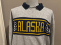 Vintage 9039s Alaska Snowflake Sweater design Collared Crewneck Sweatshirt XL Sweatshirt – Warm & Stylish · Must-Have Style