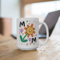 Adorable Mom Coffee Mug with Cute Y2K Aesthetic and Hearts New Mama Gift Mug for Toddler Mom or Kindergarten Mom Silly Doodle Mama Mug Graphic Tee – Soft Feel · High-Quality Print