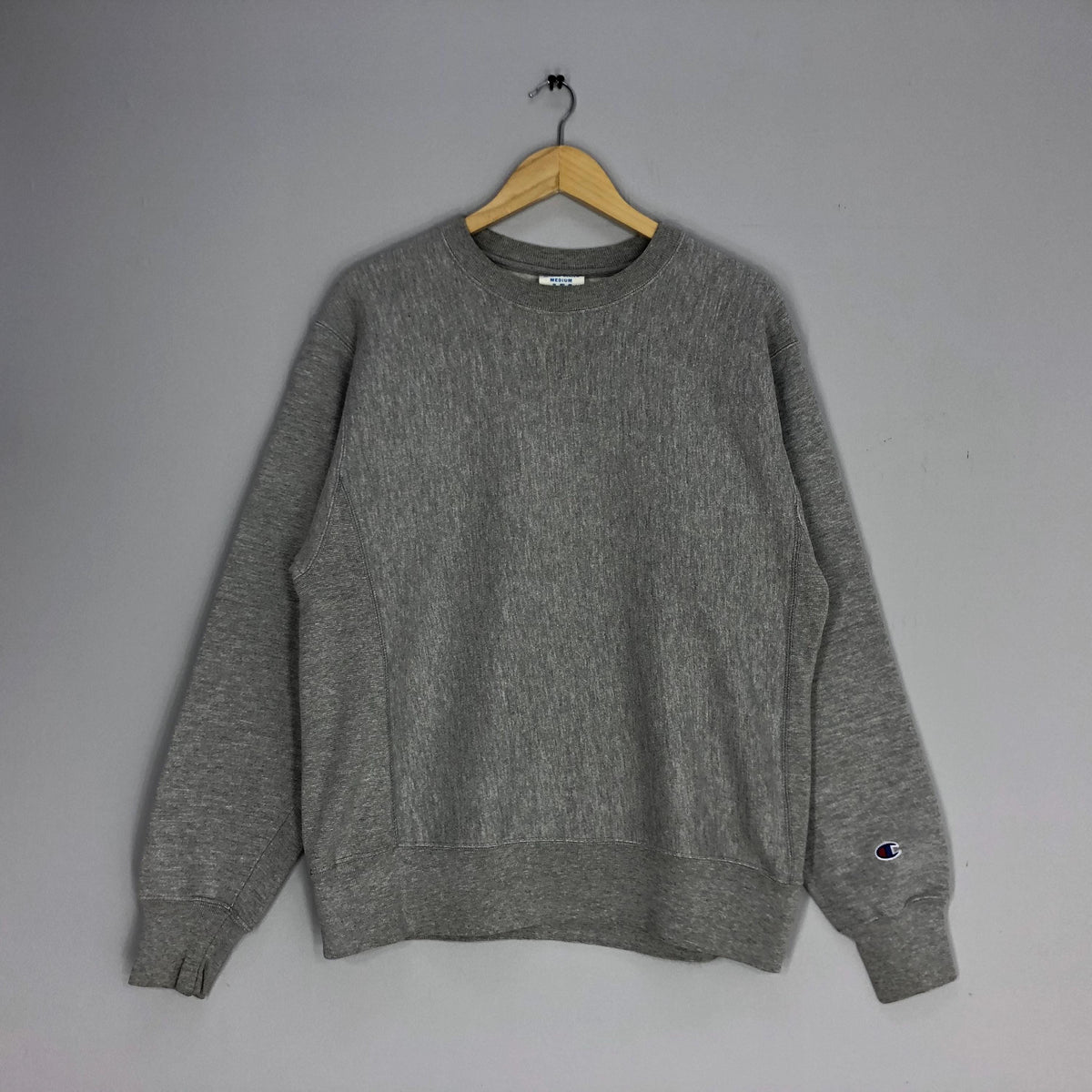 Vintage 90s Champion Reverse Weave Sweatshirt Medium Champion Script Logo Embroidered Crewneck Champion Usa Gray Sweater Ladies Size M Sweatshirt – Easygoing Wear · Must-Have Style
