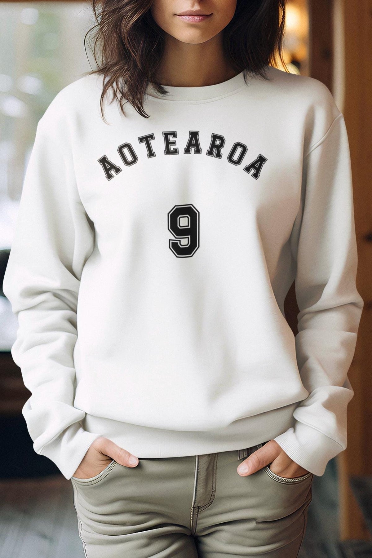 College style Maori New Zealand attire Gift for young person Aotearoa New Zealand sweater student sweatshirt vintage NZ theme Sweatshirt – Aesthetic Look · Trending Graphic Apparel