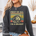 First Of All I39m A Delight Shirt Long Sleeve Sarcastic Shirt Sarcasm Gift Possum Shirt Opossum Lover Gift Meme Shirt Graphic Tee – Cozy Vibes · Must-Have Style