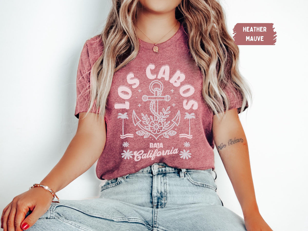 Los Cabos Shirt Mexico Beach Vacation Tee Unisex Graphic TShirt Holiday Travel Top Summer Vibes Apparel Coastal Theme Clothing Graphic Tee – Cozy Vibes · Top Pick For Any Outfit