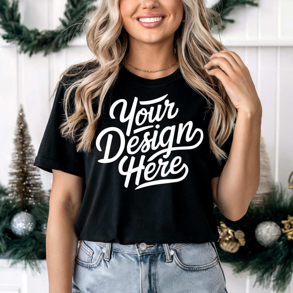 Christmas T Shirt Mockup Black T shirt Mockup Christmas POD Shirt Mockup Christmas Black T Shirt Mockup Christmas T Shirt Template Graphic Tee – Feel-Good Design · Great Gift For Fans