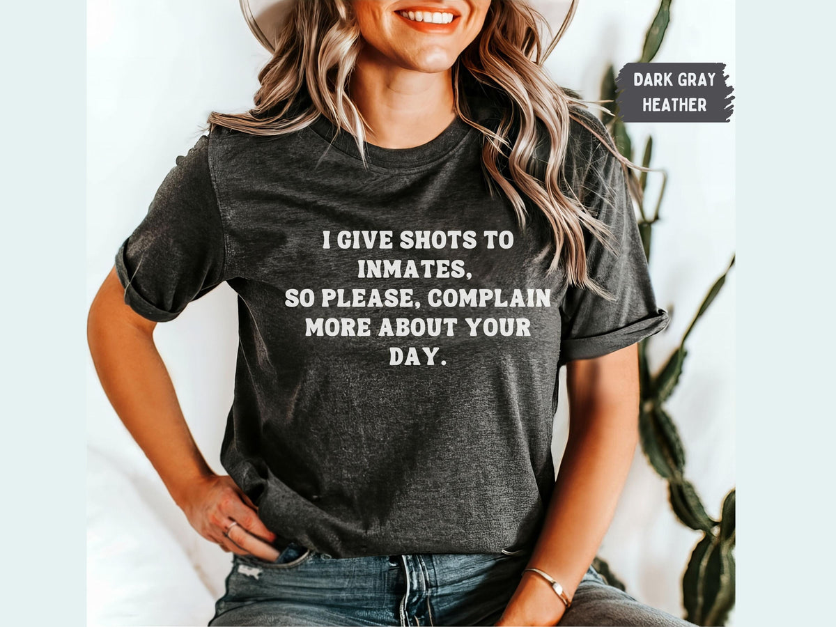 Funny Correctional Nurse shirt corrections nurse t shirt gift for correctional nurse correctional nurse Tshirt Jail nurse meme shirt Graphic Tee – Cozy Vibes · High-Quality Print