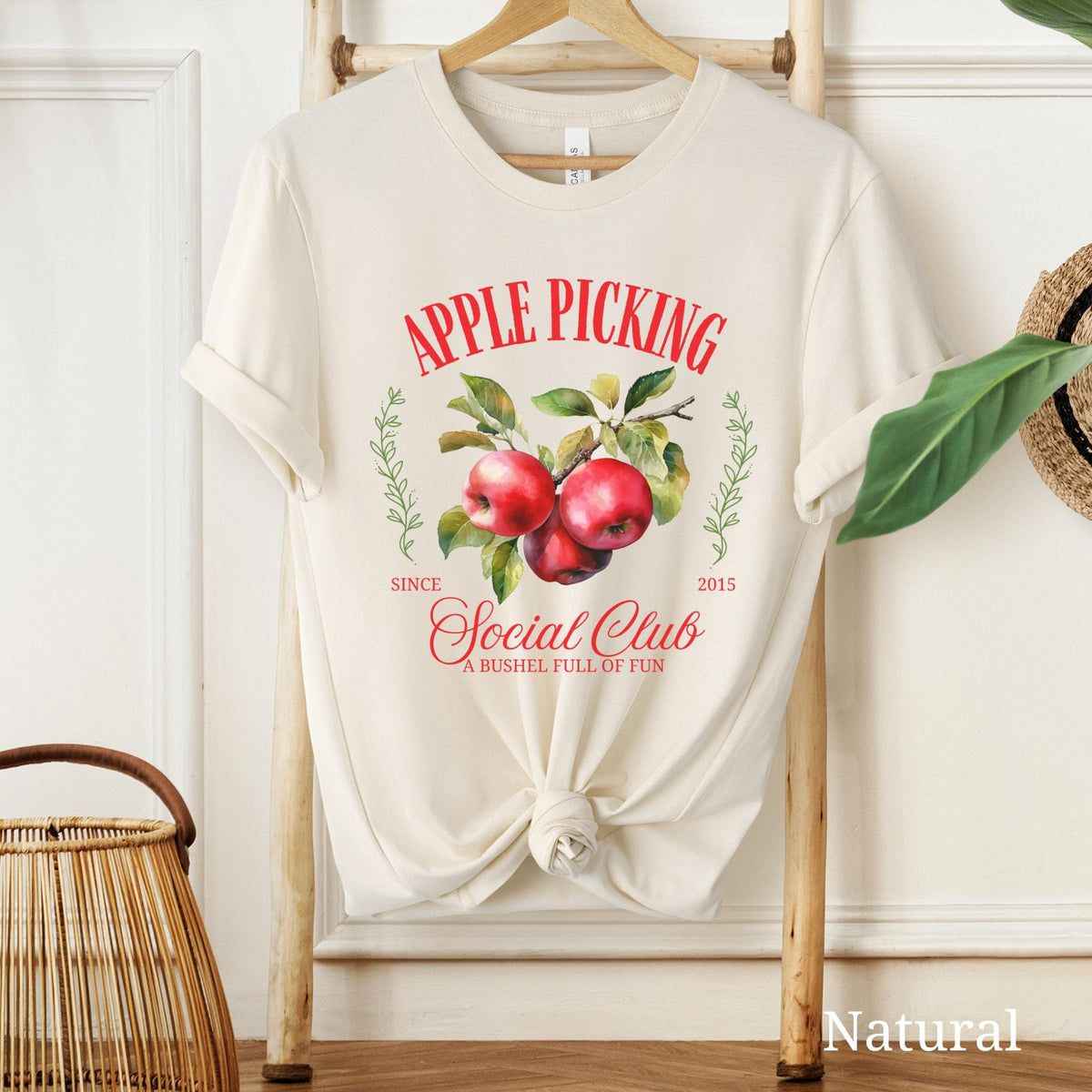 Apple Picking Social Club Shirt Cute Fall Shirt Apple Orchard Gift Autumn Shirt Apple Shirt Farm Fresh Apples Apple Picking Crew Graphic Tee – Fan Favorite · High-Quality Print