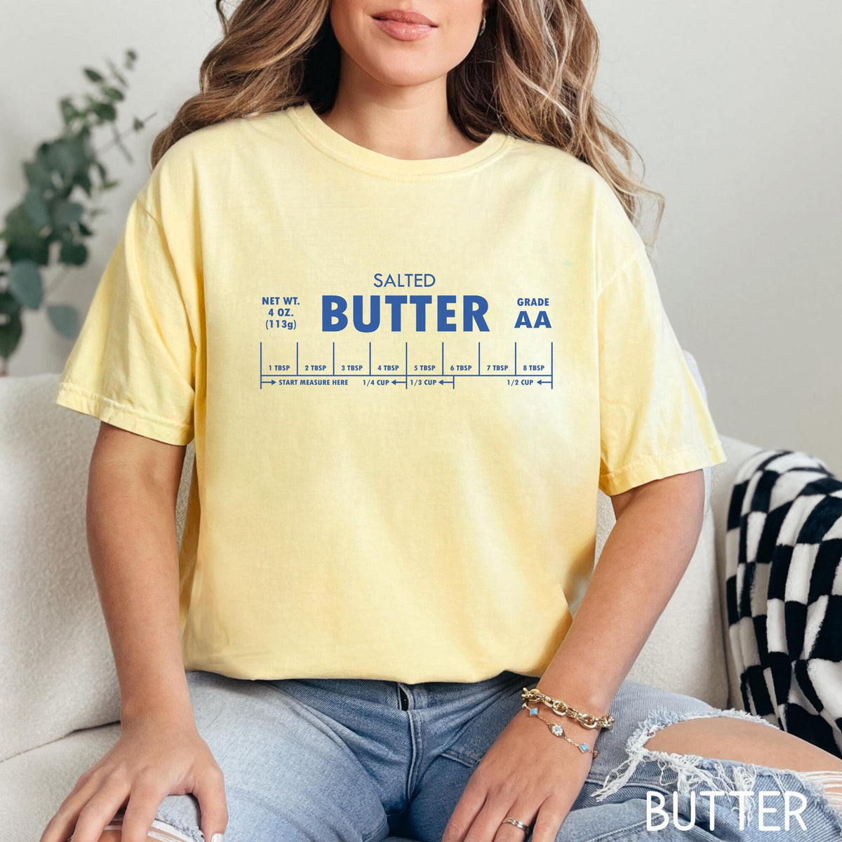 Salted Butter Shirt Stick Of Butter Shirt Funny Baker Gift Baking Sweatshirt Foodie Chef Sweater Butter Lover Gift Sweatshirt – Feel-Good Design · Top Pick For Any Outfit