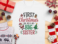 First Christmas as a Big Sister TShirt Fun Holiday Shirt Festive Tee Cute Christmas Gift for Girls Big Sister Christmas Shirt Graphic Tee – Warm & Stylish · Trending Graphic Apparel