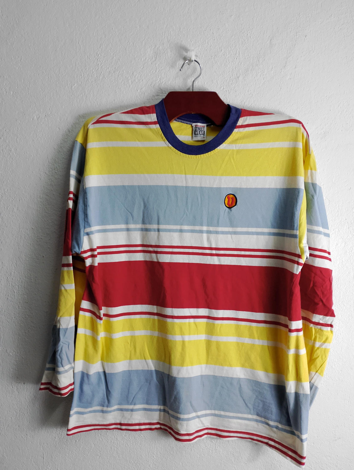 Vintage vision streetwear striped t shirt Large Graphic Tee – Cozy Vibes · Trending Graphic Apparel