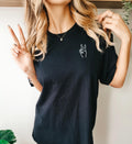Peace Sign Shirt Peace Hand Minimal Print Pocket TShirt Womens Positivity TShirt Graphic Tee – Fan Favorite · Trending Graphic Apparel