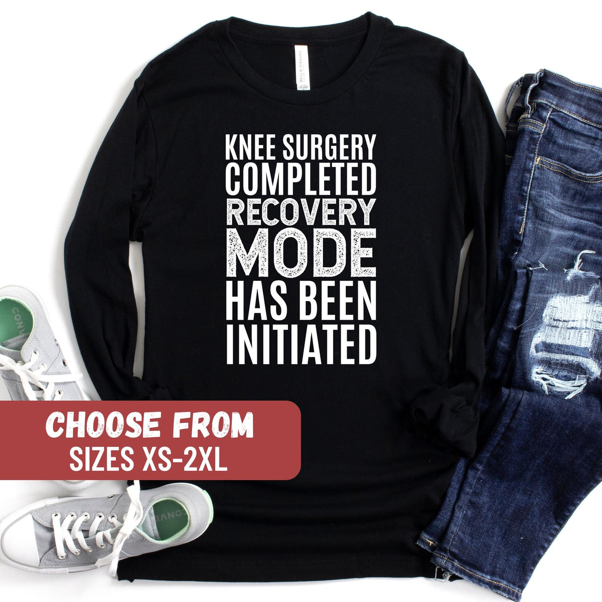 ACL Surgery Shirt Torn ACL Long Sleeve Shirt Funny Knee Surgery Gift Knee Replacement Gift Knee Surgery Long Sleeve Shirt Graphic Tee – Cozy Vibes · Great Gift For Fans