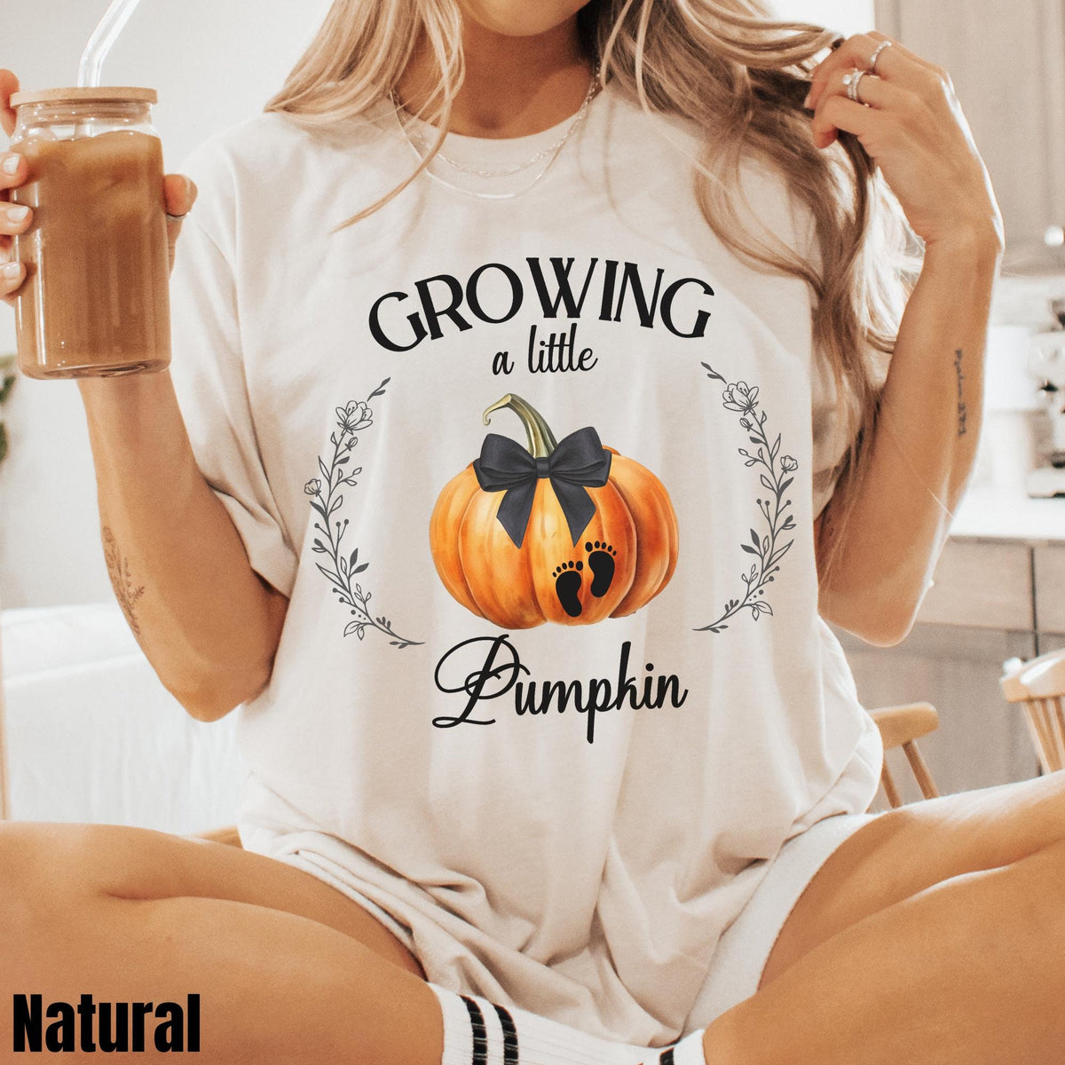 Growing A Little Pumpkin Shirt Halloween Pregnancy Announcement Shirt Fall Maternity Shirt Thanksgiving Baby Reveal Shirt Mom To Be Gift Graphic Tee – Aesthetic Look · Must-Have Style