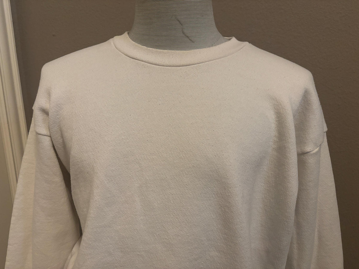 Vintage 9039s Plain Blank White Crewneck Sweatshirt XL Sweatshirt – Fan Favorite · Must-Have Style