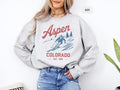 Vintage Aspen Ski Sweatshirt Retro Winter Mountain Crewneck Jumper Unisex Skiing Sweater Cozy Snow Lodge Apparel Gift for Ski Sweatshirt – Soft Feel · Top Pick For Any Outfit