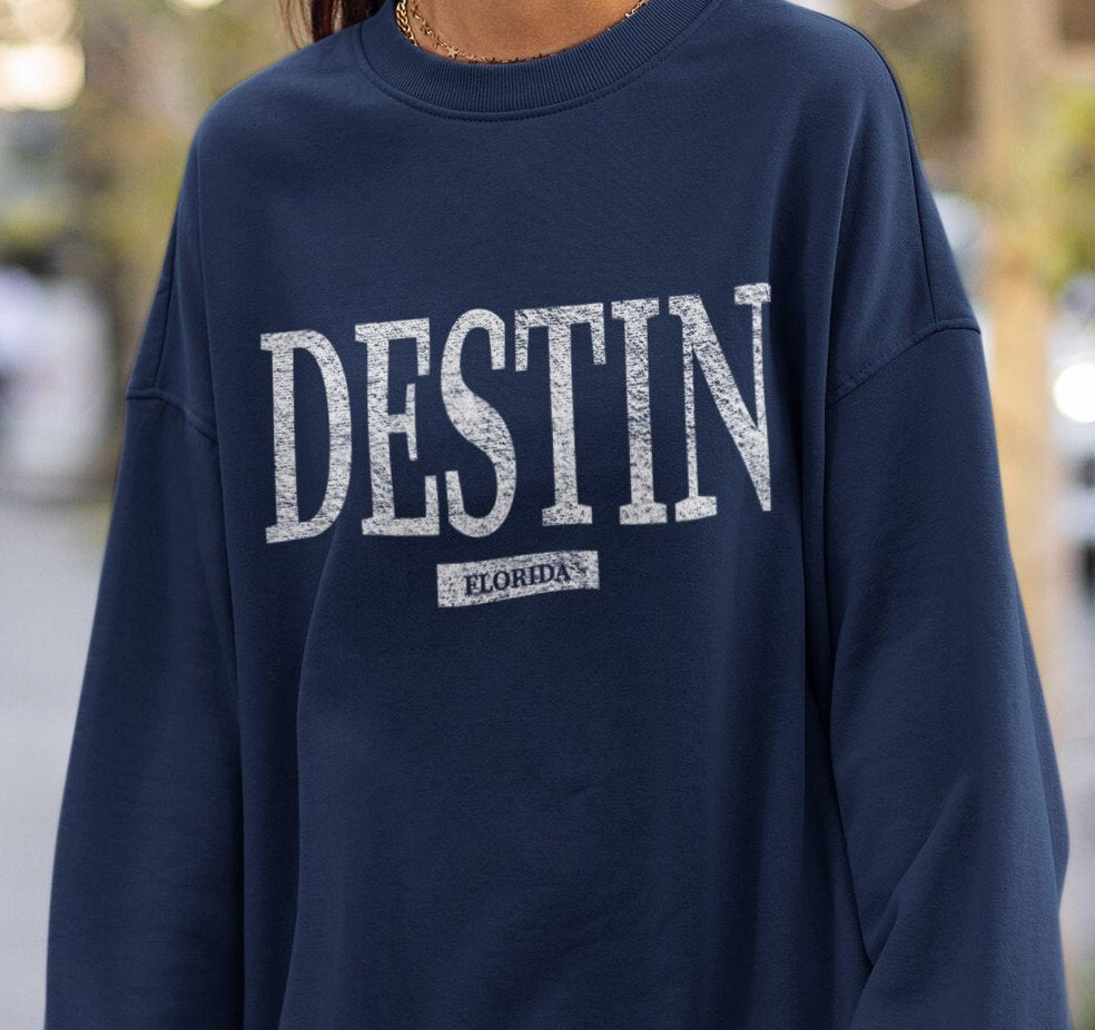 Florida Sweatshirt Destin Florida Shirt Beach Crewneck Destin Gifts Florida Beach Pullover Destin Souvenir Florida Bachelorette Shirt Sweatshirt – Warm & Stylish · Top Pick For Any Outfit