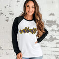 Custom Glitter School Mascot Baseball T Shirt Made with Real Glitter 34 Sleeve Raglan Shirt for Sports Moms Youth and Toddlers Personalized Graphic Tee – Bold Style · Top Pick For Any Outfit
