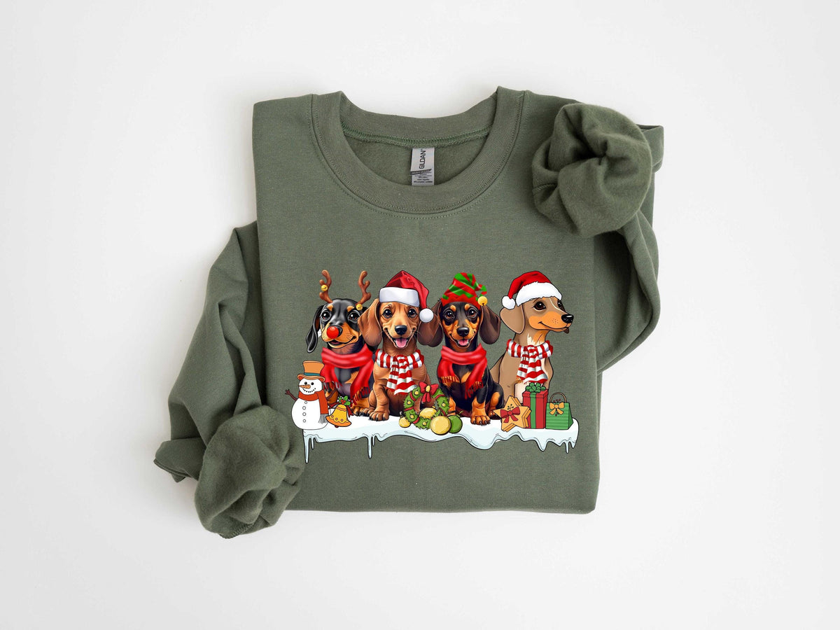 Christmas Dogs Sweatshirt Dog Lover Sweater Holiday Sweater Christmas Shirt Christmas Dog Gift Cute Gift for Dog Lover Dog Mom Shirt Sweatshirt – Bold Style · Must-Have Style