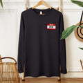 Personalized Funny long sleeve Shirt Make Introductions Hilarious with a Custom Hello my name is T shirt Personalized pocket design Graphic Tee – Bold Style · Top Pick For Any Outfit