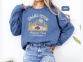 Grand Teton National Park Sweatshirt Mountain Bison Graphic Unisex Crewneck Jumper Outdoor Adventure Gift Nature Lover Shirt National Sweatshirt – Warm & Stylish · Trending Graphic Apparel