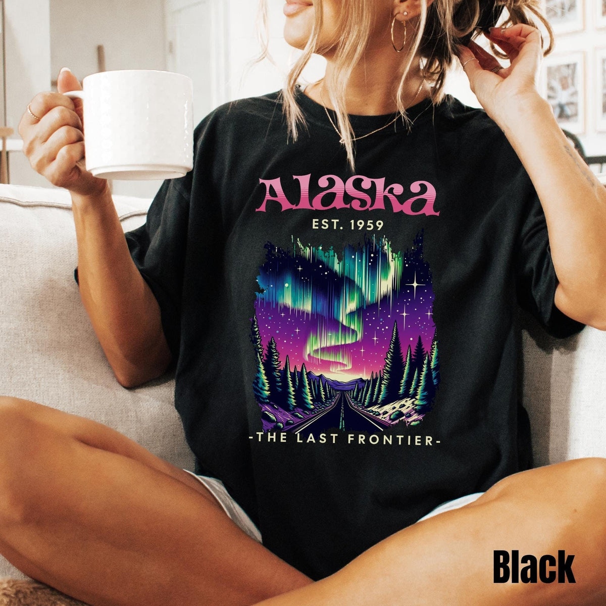 Northern Lights Alaska Shirt Alaska Cruise Shirt Alaska Vacation State Shirt Aurora Borealis Shirt Alaska Souvenir Graphic Tee – Easygoing Wear · Must-Have Style