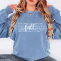Fall Words Sweatshirt Fall Sweatshirt for Women Hello Fall Crewneck Autumn Sweatshirt Sweatshirt – Aesthetic Look · Must-Have Style