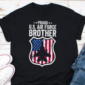 Proud Air Force Brother Shirt Custom Air Force Shirt Air Force Soldier Shirt Military Graduation Shirt Support our Troops Shirt Graphic Tee – Soft Feel · Perfect For Daily Wear