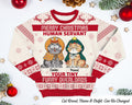 Merry Christmas Human Servant Your Tiny Furry Overlords Personalized Unisex Ugly Sweater Funny Cat Mom Cat Dad Gift 2024 Christmas Gift Graphic Tee – Warm & Stylish · Great Gift For Fans