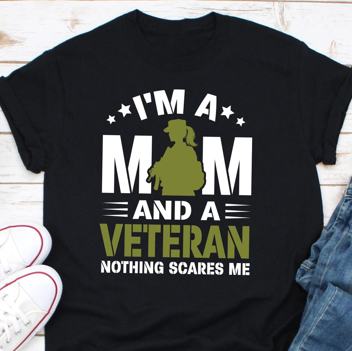 I39m A Mom Grandma And A Veteran Nothing Scares Me png4th of July pnggrandma pngveteran mom pngmom 4th of july pngbest mom pngmom png Graphic Tee – Everyday Comfort · Must-Have Style