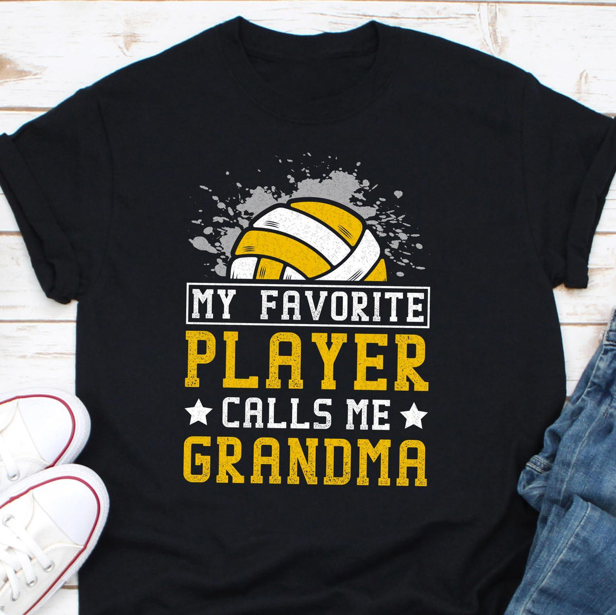 My Favorite Player Calls Me Grandma Shirt Volleyball Grandma Shirt Volleyball Player Grandma Shirt Game Day Shirt Gift Volleyball Player Graphic Tee – Aesthetic Look · Trending Graphic Apparel
