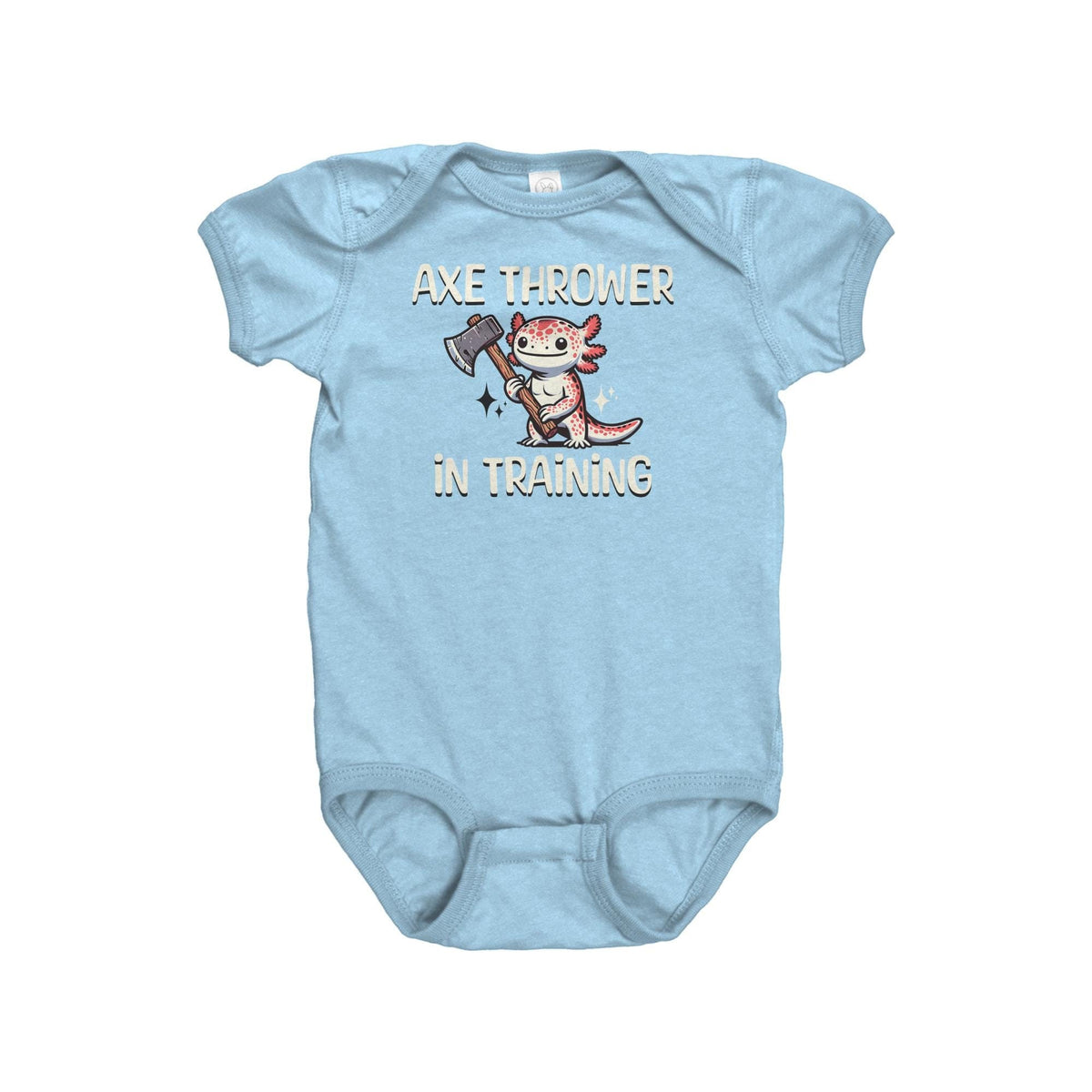 Axe Throwing Baby Bodysuit Axe Thrower Baby Onepiece Axe Throwing Baby Gift Axe Thrower In Training Graphic Tee – Soft Feel · Great Gift For Fans
