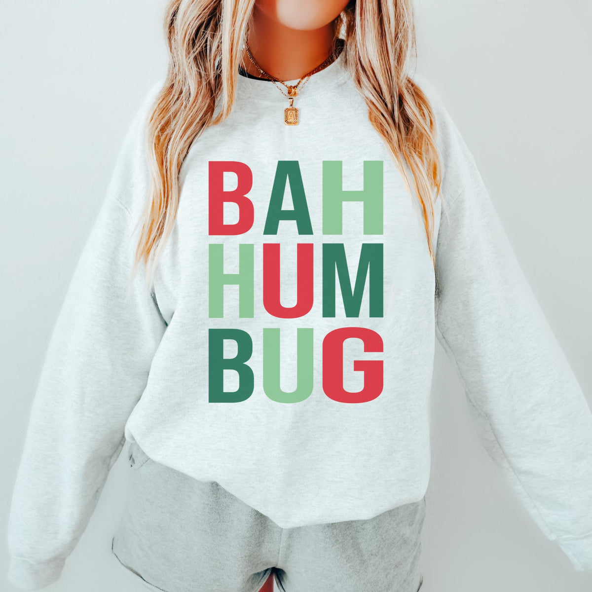 Bah Humbug Crewneck Sweatshirt Christmas Shirt Bah Humbug Ugly Christmas Sweater Funny Christmas Quotes Holiday Shirt Sweatshirt – Everyday Comfort · Perfect For Daily Wear