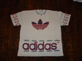 Vintage 8039s ADIDAS AOP All Over Print Tourist Thermal Waffle Knit T Shirt XL Graphic Tee – Cozy Vibes · Great Gift For Fans