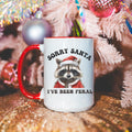 Funny Christmas Mug Raccoon Coffee Mug Holiday Coffee Mug Christmas Gifts Graphic Tee – Cozy Vibes · High-Quality Print
