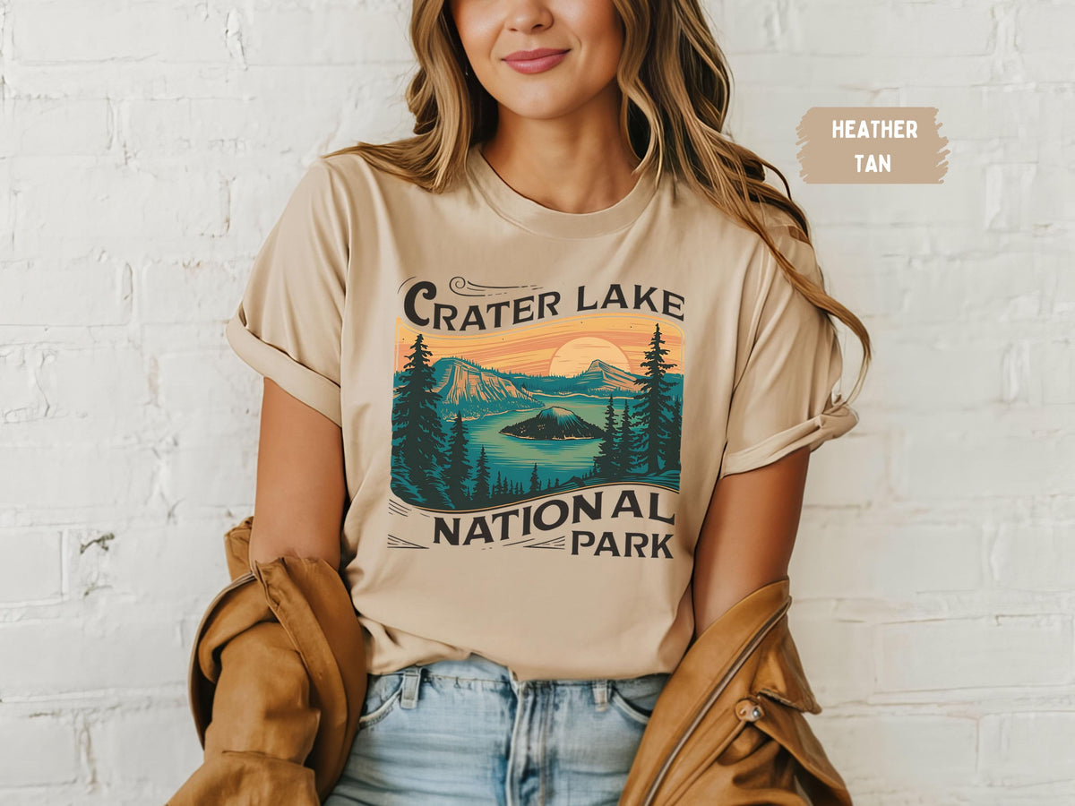 Crater Lake National Park Unisex Tee Shirt Oregon Nature Lover Gift Outdoor Adventure Shirt National Park Wanderlust Apparel Hiking Graphic Tee – Cozy Vibes · Must-Have Style