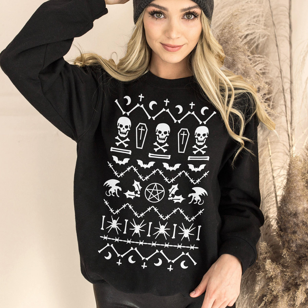 Goth Christmas Sweater Goth Christmas Jumper Goth Christmas Sweatshirt Sweatshirt – Everyday Comfort · Perfect For Daily Wear
