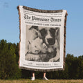 Personalized Dog Photo Blanket Custom Pet Photo Picture Blanket Pet Name Memorial Dog Loss Cat Gift Animal Woven Throw Blanket Graphic Tee – Feel-Good Design · Top Pick For Any Outfit