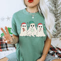 Christmas Ghost Tee Cute Christmas Tee Womens Christmas Tshirt Christmas Tshirt Holiday Party Shirt Graphic Tee – Cozy Vibes · High-Quality Print