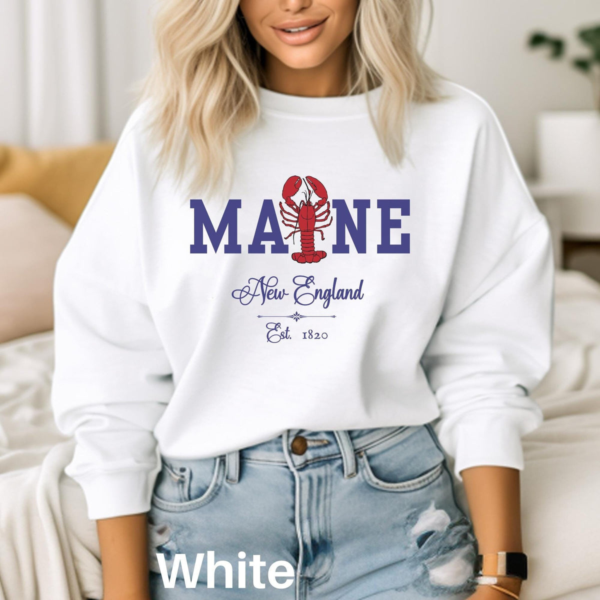 Maine Shirt Maine Lobster Sweater Lobster Tshirt Maine State Sweatshirt Maine Vacation Souvenir New England Cruise Shirt Lobster Lover Sweatshirt – Cozy Vibes · Must-Have Style