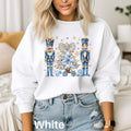 Coquette Nutcracker Christmas Sweatshirt Nutcracker Gift Nutcracker Ballet Girly Aesthetic Christmas Sweater Blue Christmas Sweater Sweatshirt – Soft Feel · Trending Graphic Apparel